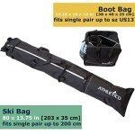 Athletico Ski and Boot Bag Combo - Black