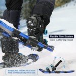 Odoland 4-in-1 Lightweight Snowshoes with Trekking Poles