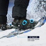 Odoland 4-in-1 Lightweight Snowshoes with Trekking Poles