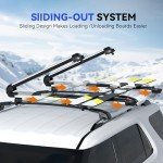 Richeer Adjustable Ski & Snowboard Racks - 6 Pairs
