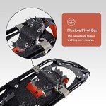 G2 Lightweight Orange Snowshoes with Trekking Poles