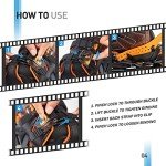 G2 Lightweight Orange Snowshoes with Trekking Poles