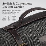 Large Waterproof Picnic Blanket | Leather Carrier | Grey