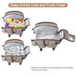 Sunflora Picnic Backpack and Basket Set for 4