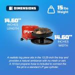 Camco 13.25" Big Red Campfire Portable Propane Fire Pit