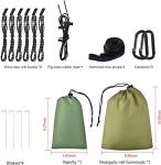 FIRINER Camping Hammock with Rain Fly and Mosquito Net