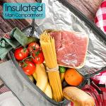 Deluxe Picnic Backpack for 4: Insulated, Gourmet Set