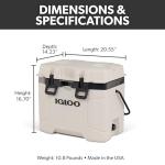 Igloo Trailmate 25 Qt Cooler - Bone Color