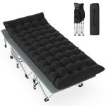 Slendor Folding Camping Cot with Mattress - 800lbs