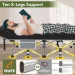 Slendor Folding Camping Cot with Mattress - 800lbs