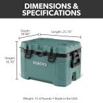 Igloo Trailmate 50 Qt Cooler for Camping - Spruce