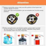 WADEO 7200W Windproof Camping Gas Stove with Ignition