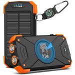BLAVOR 10,000mAh Solar Power Bank with Dual Flashlight