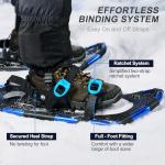 Odoland 4-in-1 Lightweight Snowshoes with Trekking Poles