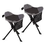 Lightweight Portable Folding Camping Stool 300lb, 2 Pack