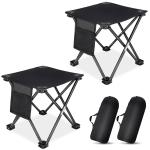 HEQUSIGNS Portable Folding Camping Stool with Storage Bag
