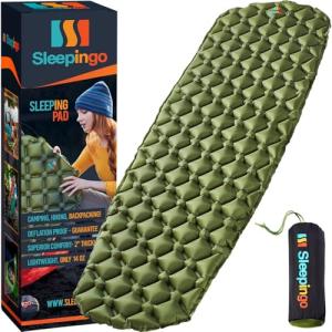 Sleepingo Ultralight Large Camping Sleeping Pad - Compact & Inflatable