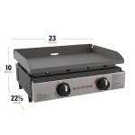 Blackstone 1666 22" Tabletop Griddle, Stainless Steel Faceplate