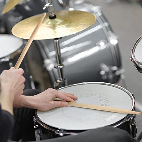 12 Pairs 5A Drumsticks: Maple Wood Sticks for All Ages