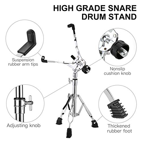 Snare Stand & Drum Sticks Holder, Lightweight, Double-Braced