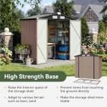 Aoxun 6x3.9 FT Metal Outdoor Storage Shed