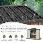 Aoxun 6x3.9 FT Metal Outdoor Storage Shed