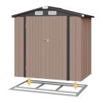 Aoxun 6x3.9 FT Metal Outdoor Storage Shed