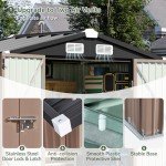 Aoxun 6x3.9 FT Metal Outdoor Storage Shed