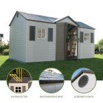 Lifetime Outdoor Storage Shed, 8x15 Feet, Desert Sand