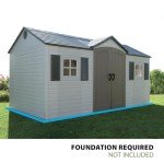 Lifetime Outdoor Storage Shed, 8x15 Feet, Desert Sand