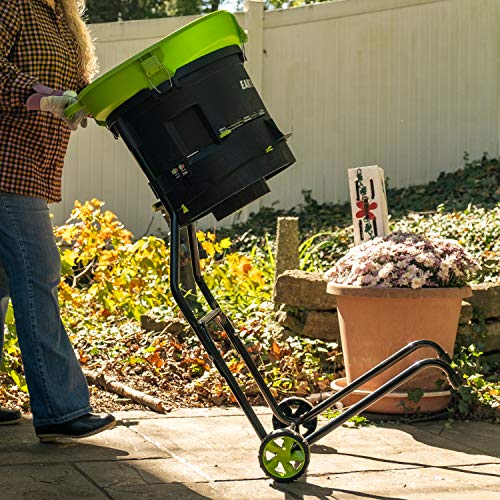 Earthwise 13-Inch Corded Electric Leaf Mulcher/Shredder - Green