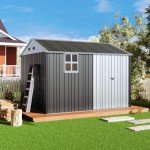 Large Metal Shed with Lockable Doors and Vents