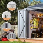Large Metal Shed with Lockable Doors and Vents
