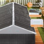 Large Metal Shed with Lockable Doors and Vents