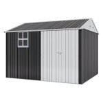 Large Metal Shed with Lockable Doors and Vents