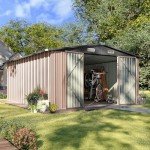 Aoxun 10x12 FT Metal Tool Storage Shed