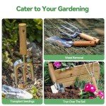 9-Piece Heavy Duty Gardening Tool Set with Organizer