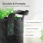 VIVOSUN 5-Pack Heavy Duty 5 Gallon Grow Bags