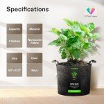 VIVOSUN 5-Pack Heavy Duty 5 Gallon Grow Bags
