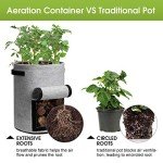 Homyhoo 10 Gallon Potato Grow Bags - 4 Pack