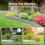 Corrugated Garden Edging Border - 6" x 50' Silver