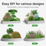 Corrugated Garden Edging Border - 6" x 50' Silver