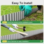 Corrugated Garden Edging Border - 6" x 50' Silver
