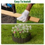 Sturdy Corrugated Metal Garden Edging - 6" x 50