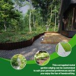 Sturdy Corrugated Metal Garden Edging - 6" x 50