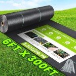 Heavy Duty 6x300FT Weed Barrier Landscape Fabric