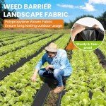 Heavy Duty 6x300FT Weed Barrier Landscape Fabric