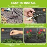 Heavy Duty 6x300FT Weed Barrier Landscape Fabric