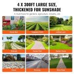 VEVOR Heavy Duty Weed Barrier Landscape Fabric 4FTx300FT