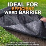 Premium Garden Weed Barrier Fabric, 4FT x 100FT